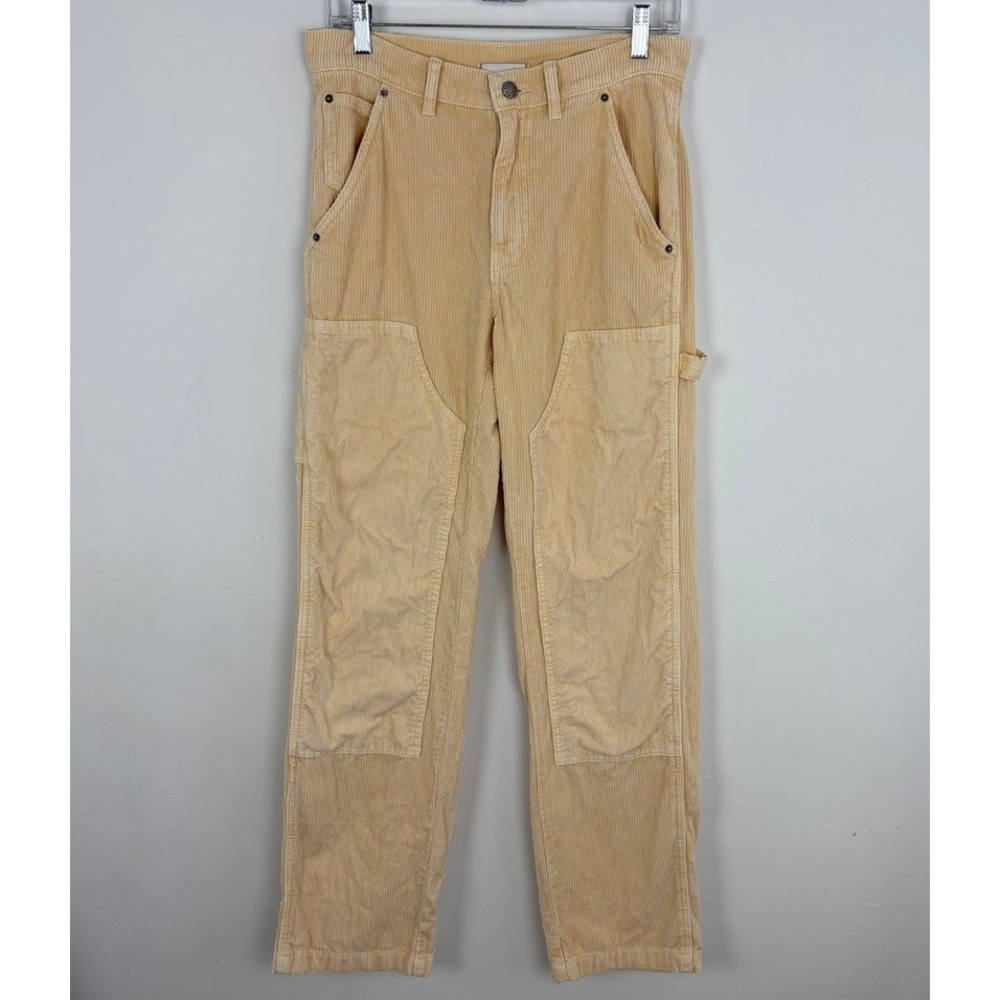BDG Carpenter Pant Corduroy Baggy Yellow Pant Straight Leg Utility Gorpcore 2